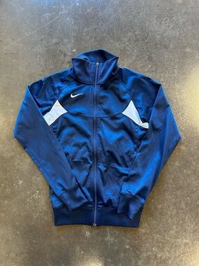 Nike woman’s Navy Blue Full-Zip Track Jacket